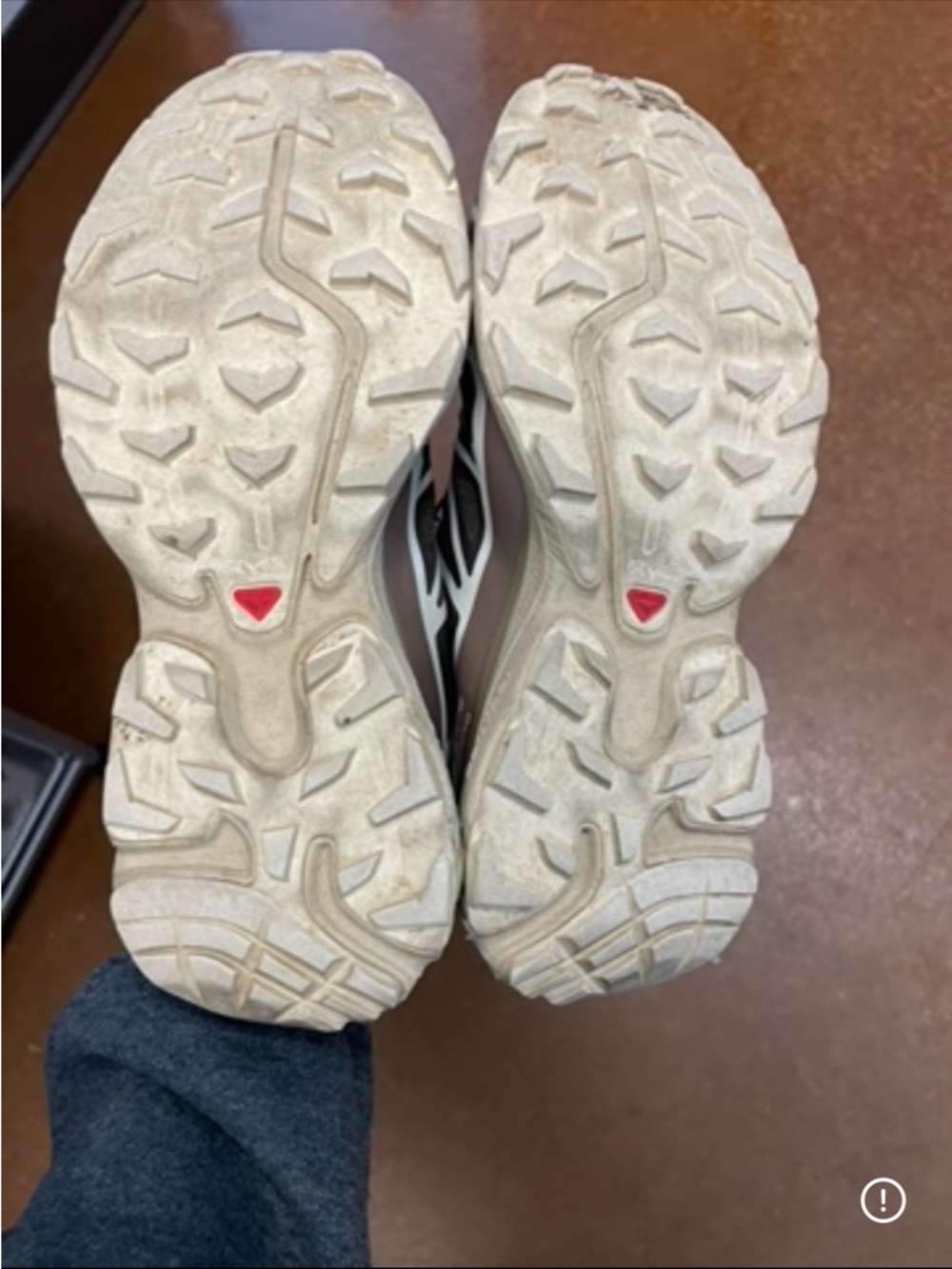 Salomon Women's Brown Black White Trail Sneakers - Picture 4 of 5